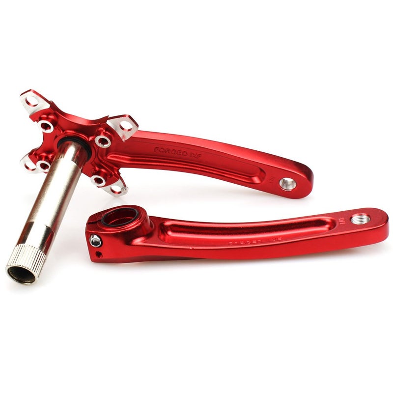 CYSKY Bike Crank Arm Set Mountain Bike Crank Arm Set 170mm 104 BCD with Bottom Bracket Kit and Chainring Bolts for MTB BMX Road Bicyle, Compatible with Shimano, FSA, Gaint (Red) - Image 5